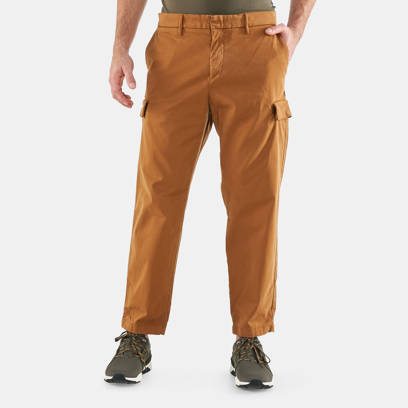 Men's Contemporary Cargo Ankle Length Slim Tapered Pants