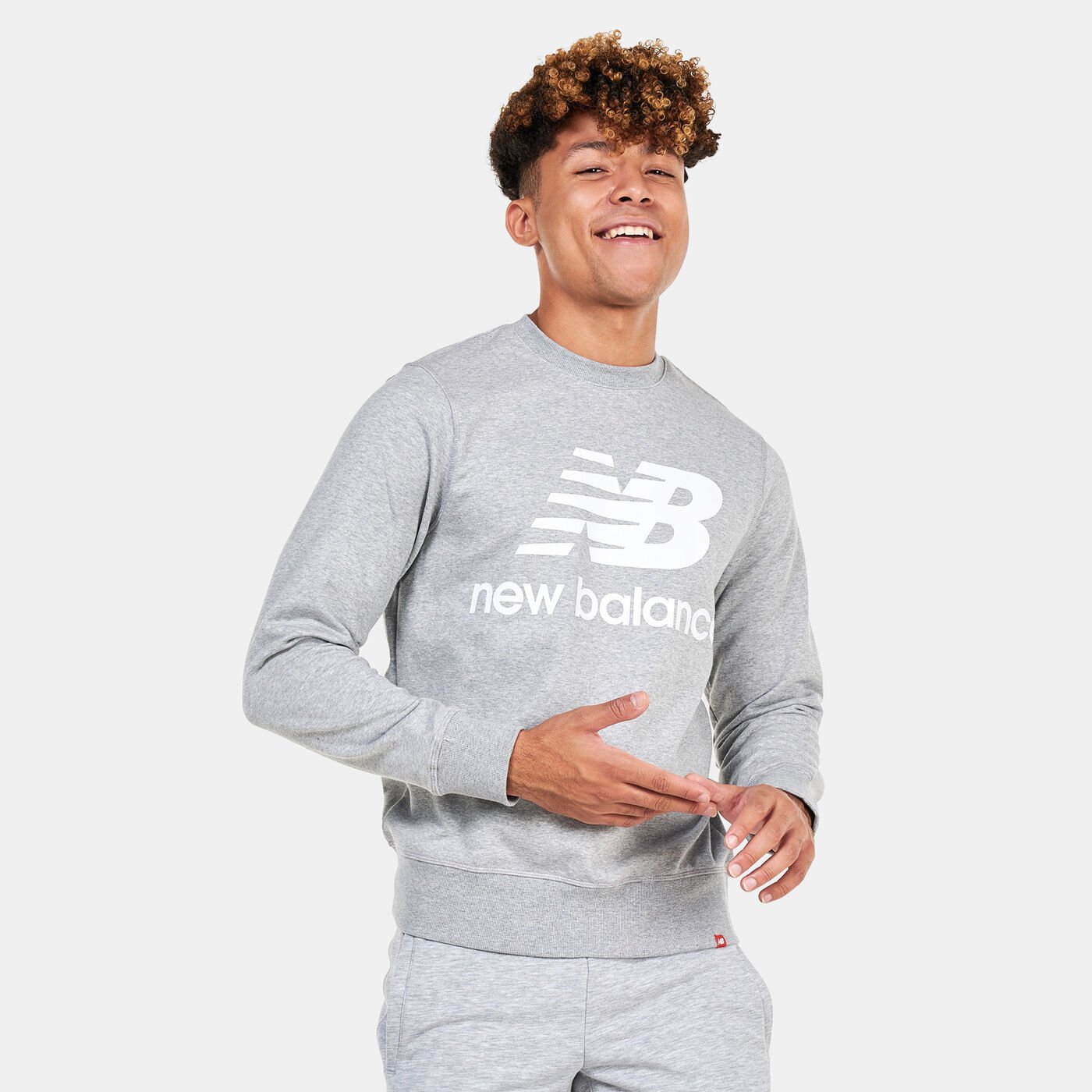 Men's NB Essentials Stacked Logo Crewneck Sweatshirt