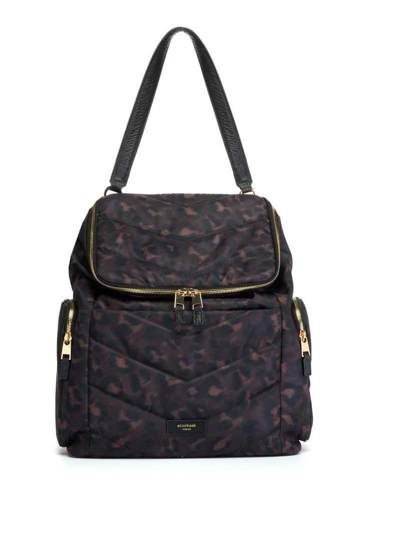 Alyssa Convertible Diaper Bag	Leopard