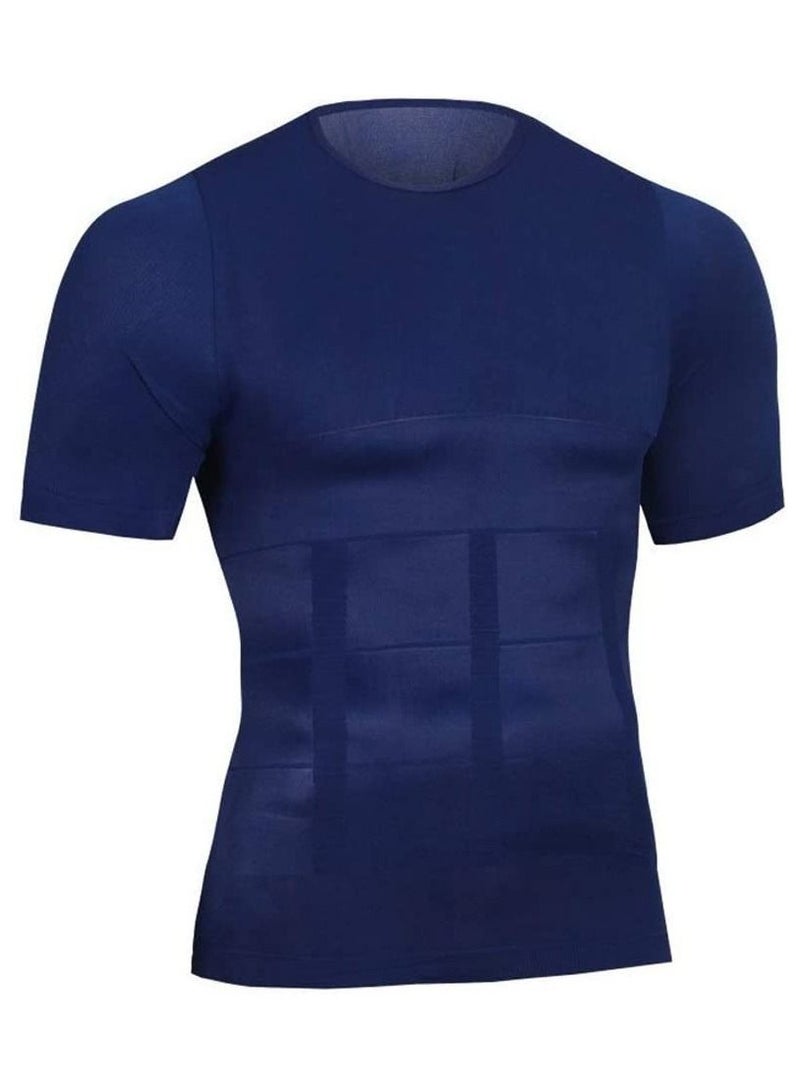 Short sleeves tank corset men corset abdomen vest muscle body shaper top