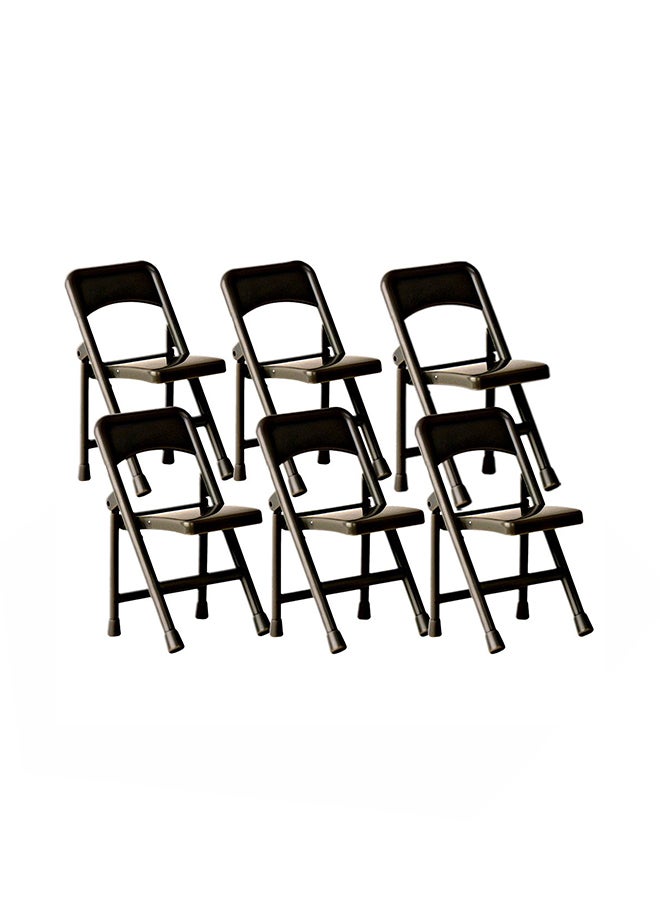Set Of 6 Toy Folding Chairs