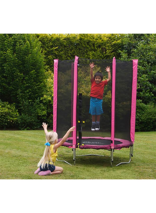 Junior Trampoline And Enclosure 140x140x196cm