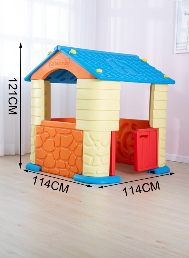 Kids Indoor Plastic Playhouse 114x114x121cm
