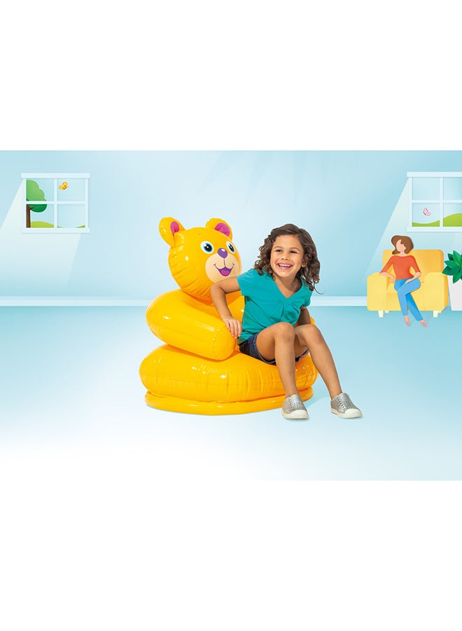 Lightweight Portable Heavy-duty PVC Durable Inflatable Happy Animal Chair Comfortable For Baby