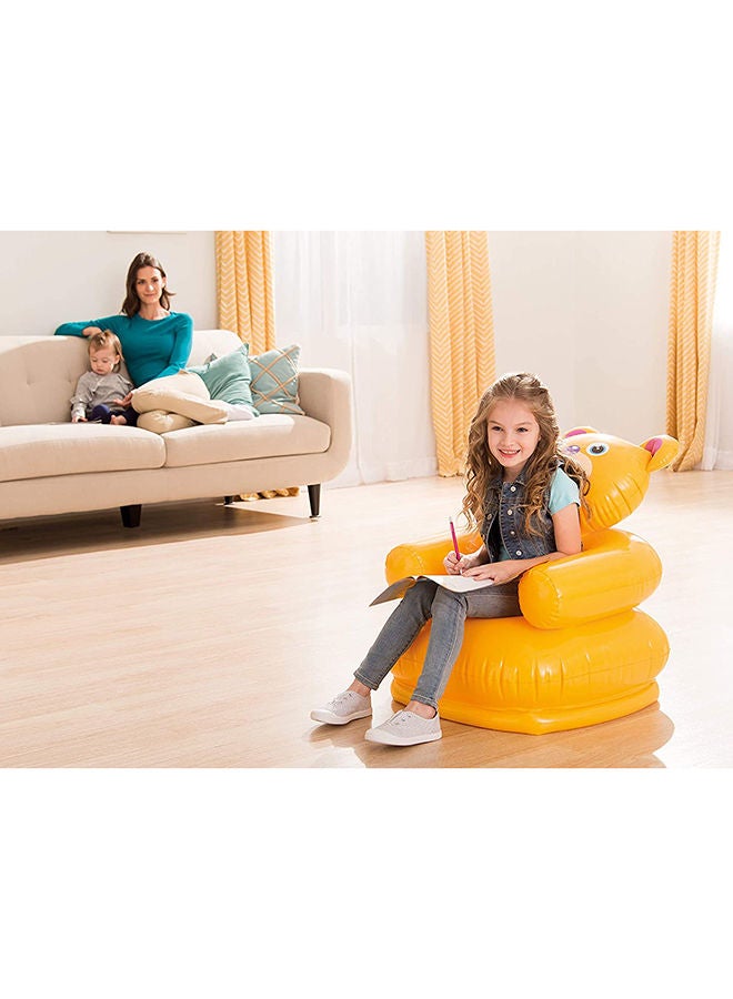 Lightweight Portable Heavy-duty PVC Durable Inflatable Happy Animal Chair Comfortable For Baby