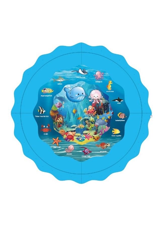 Summer Water Pad Sprinkler Play Mat For Kids