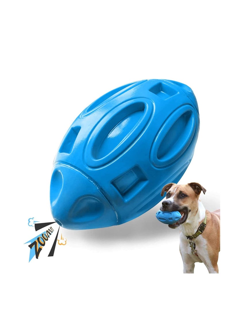 Excellence Squeaky Dog Toys For Aggressive Chewers Rubber Puppy Chew Ball With Squeaker Almost Indestructible And Durable Pet Toy For Medium and Large Breed,