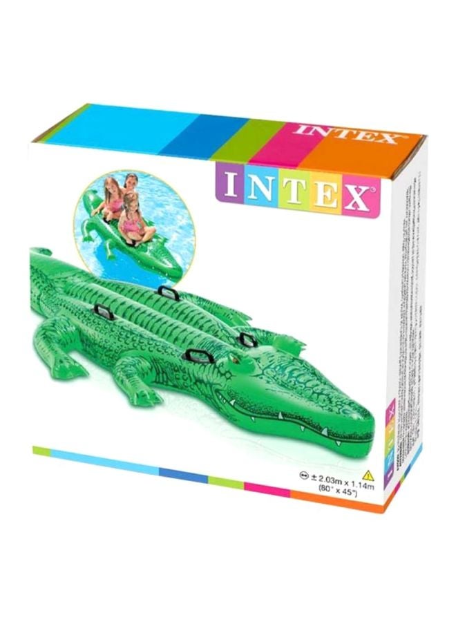 Giant Gator Crocodile Inflatable Foldable Portable Lightweight Swimming Pool 203x114cm