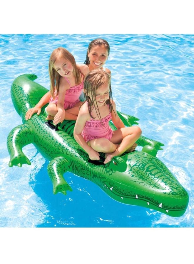 Giant Gator Crocodile Inflatable Foldable Portable Lightweight Swimming Pool 203x114cm