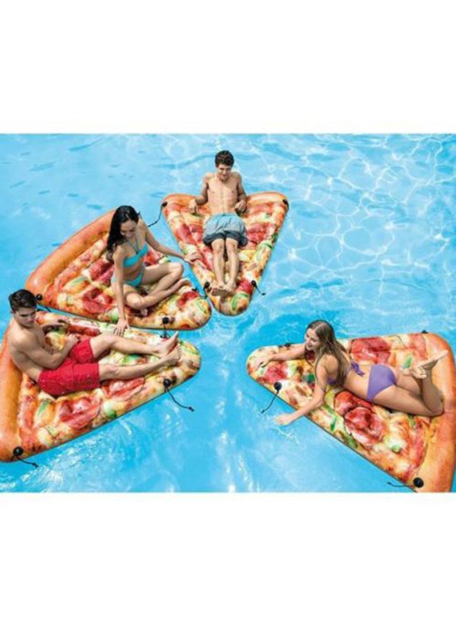 Pizza Slice Inflatable Mat Shape on Pool Float With Non-toxic Material Quality 58752EP 69x57inch