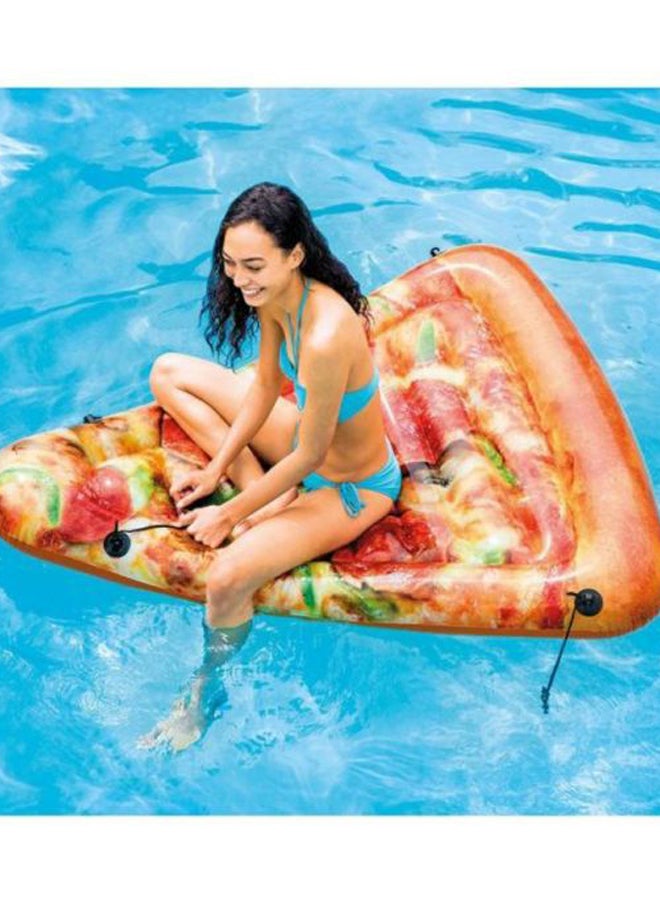 Pizza Slice Inflatable Mat Shape on Pool Float With Non-toxic Material Quality 58752EP 69x57inch