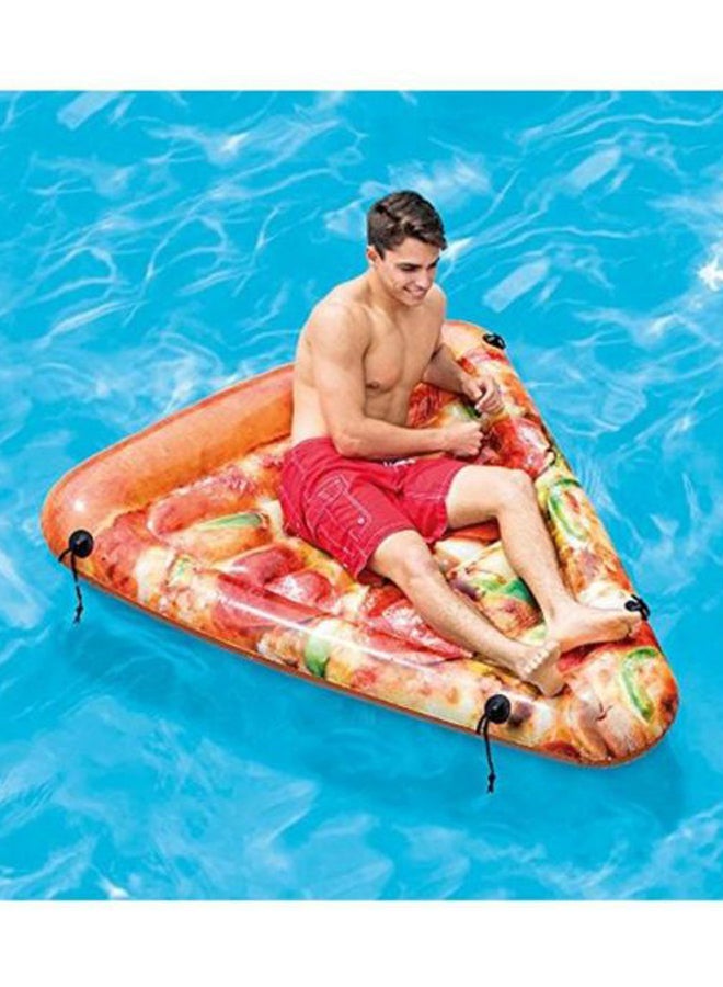 Pizza Slice Inflatable Mat Shape on Pool Float With Non-toxic Material Quality 58752EP 69x57inch