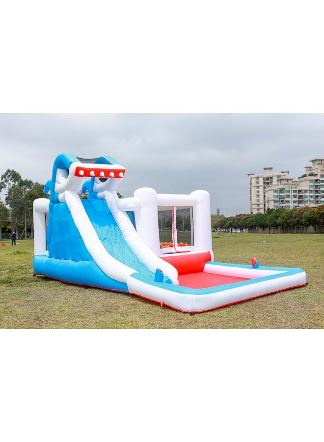 Outdoor Inflatable Water Slides With Pool For Kids