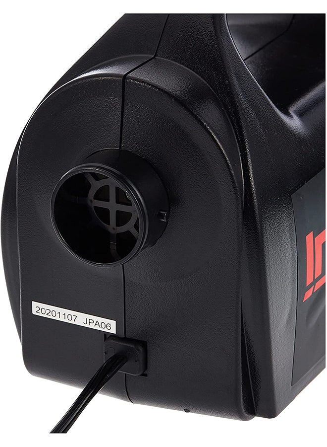 Quick-Fill High Pressure Electric Pump - Black 24.5x11x18cm