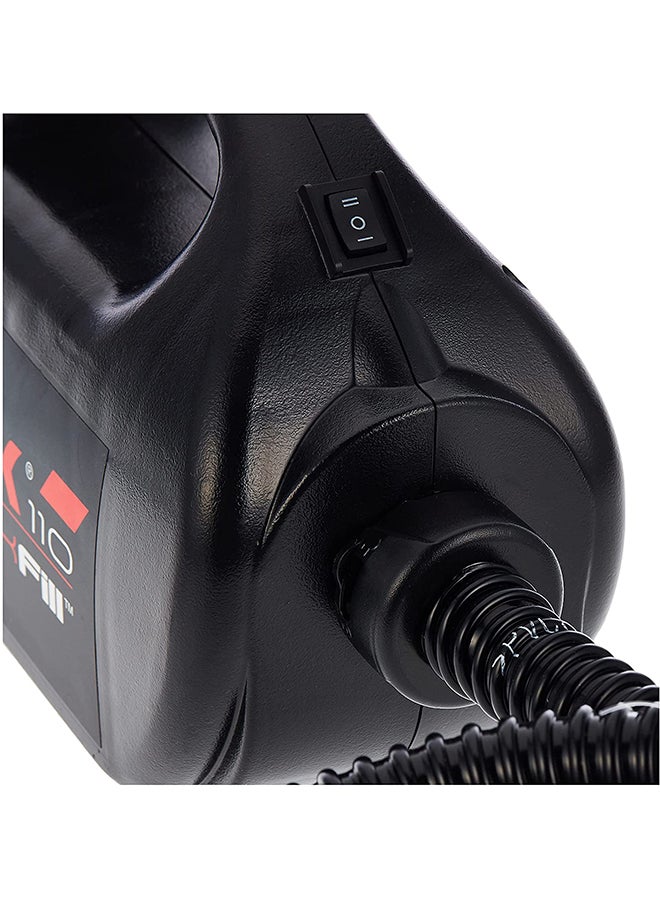Quick-Fill High Pressure Electric Pump - Black 24.5x11x18cm