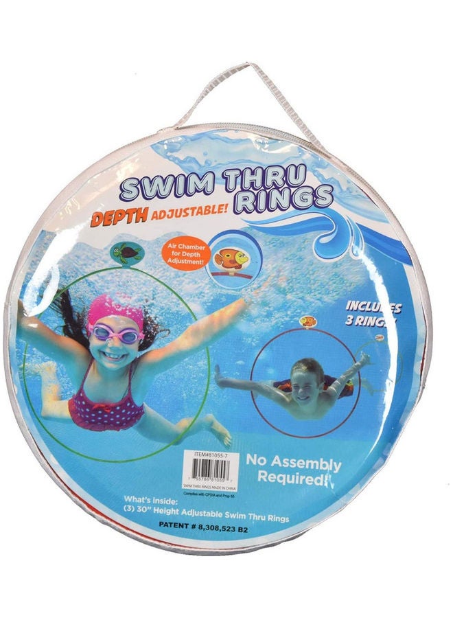 81055-7 Swim Thru Rings Assorted Pack 2 x 11.5 x 12inch