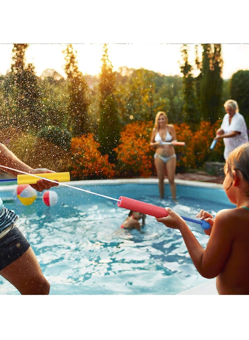 Water Blaster,12 Pcs Foam Squirt Guns for Kids, 30 ft Range Pool Water Squirter, Foam Water Gun Shooter for Summer Swimming Pool Beach