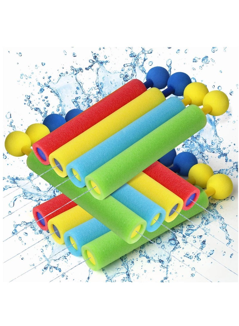 Water Blaster,12 Pcs Foam Squirt Guns for Kids, 30 ft Range Pool Water Squirter, Foam Water Gun Shooter for Summer Swimming Pool Beach