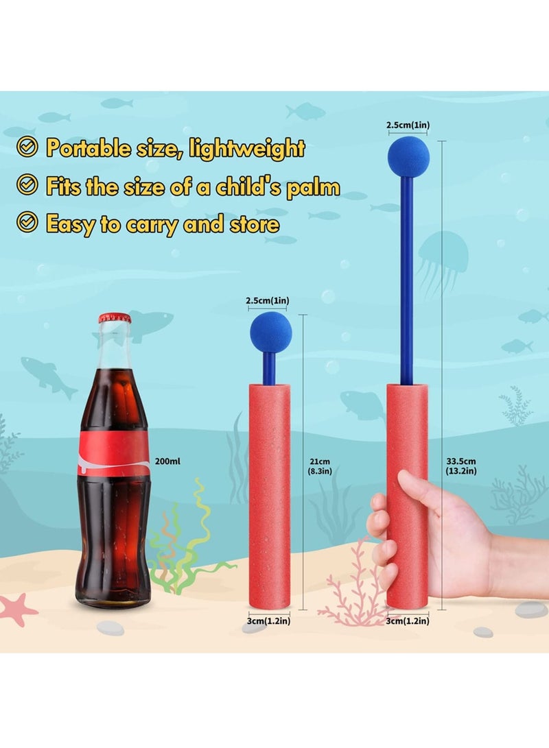 Water Blaster,12 Pcs Foam Squirt Guns for Kids, 30 ft Range Pool Water Squirter, Foam Water Gun Shooter for Summer Swimming Pool Beach