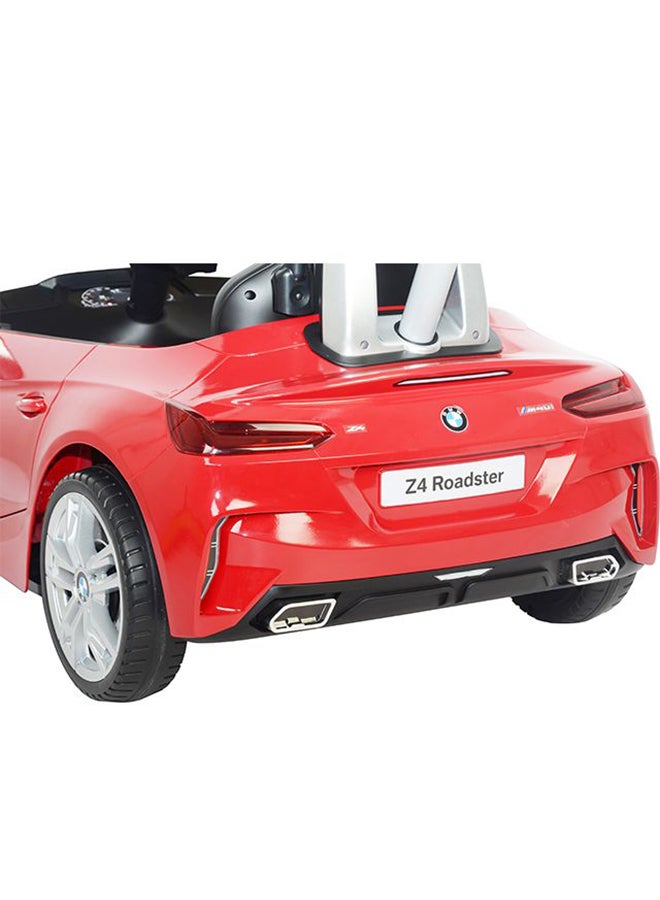 Ride-On Push Car With Handle And Canopy 95.5x94.8cm