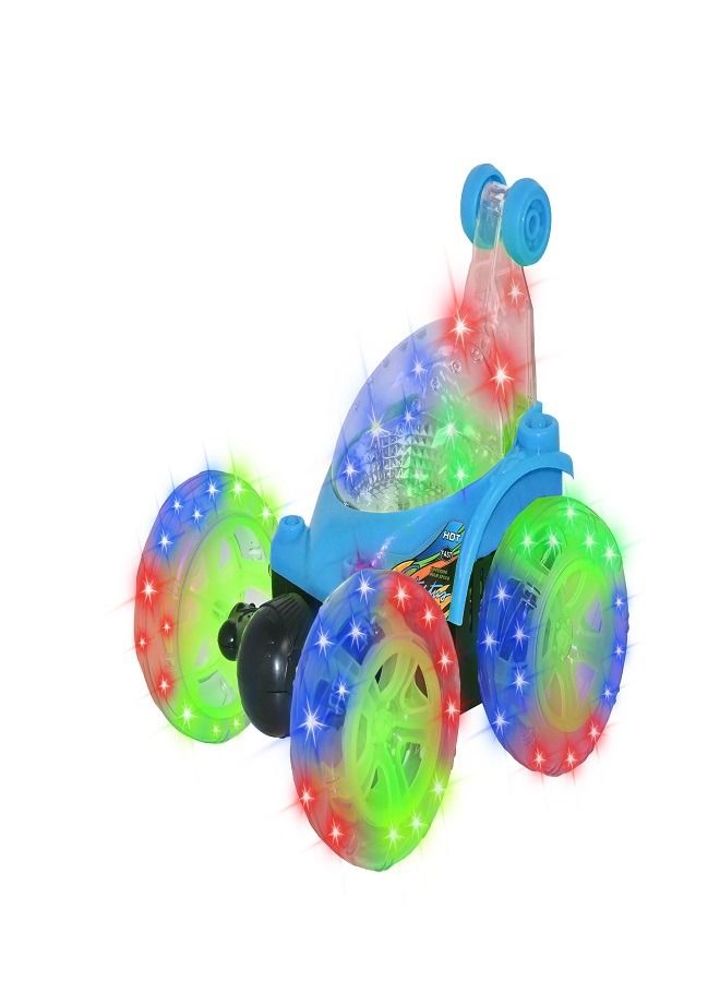 Remote Control Rechargeable Acrobatic 360 Degree Twisting Stunt Car with Music & Lights