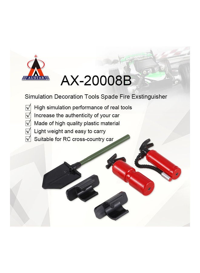 Decoration Tools Spade Fire Extinguisher 9 x 2 x 4.5cm