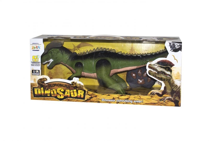 2-Piece Dilophosaurus Dinosaur Animal Robot With Remote Control