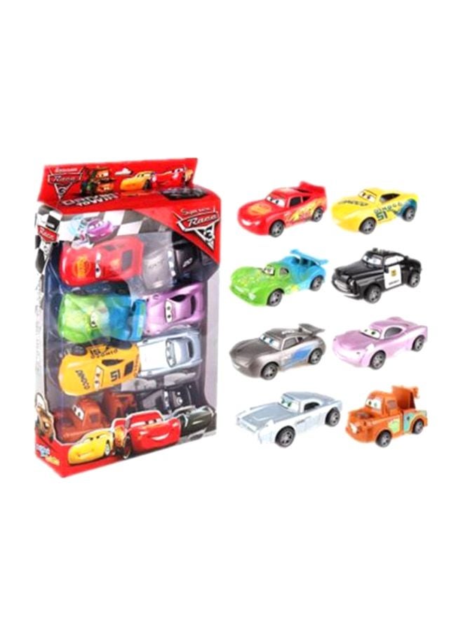 8-Piece Lightning Mcqueen Car Toy Set