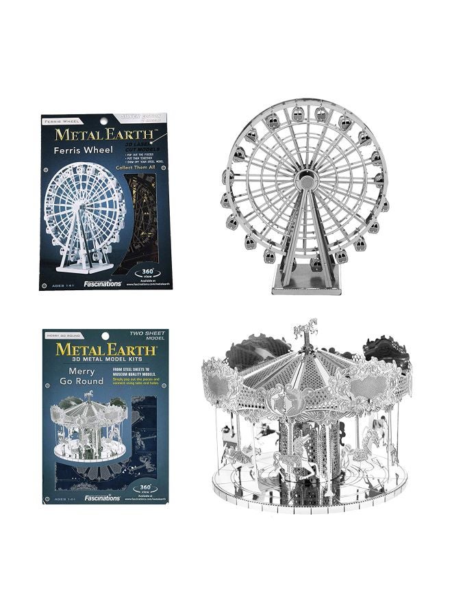Merry Go Round 3D Laser Cut Model MMS089