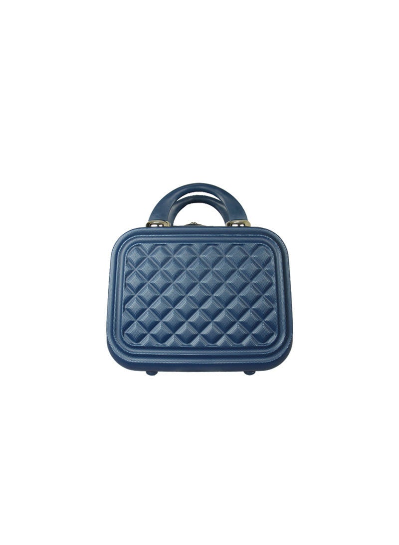 3-Piece Luggage Trolley Set With Briefcase Blue