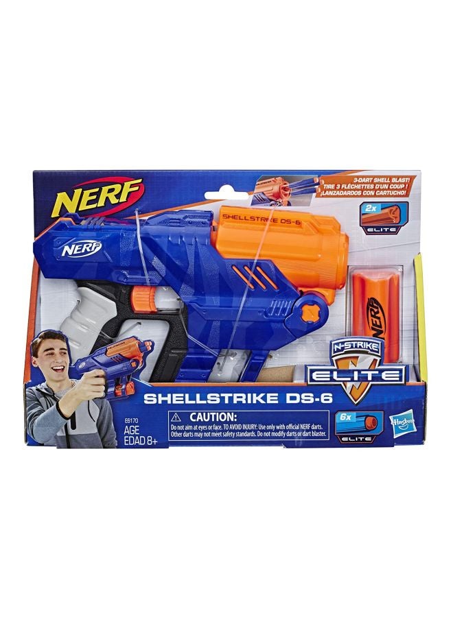 Elite Shellstrike DS-6 Blaster With 6 Darts
