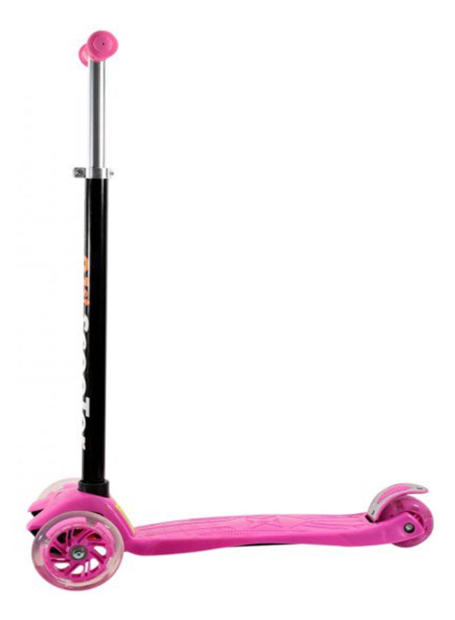 3-Wheel Durable Lightweight Adjustable Height Scooter (Colour May Vary), Age 5+ Years Multicolour 25x93x2.6cm