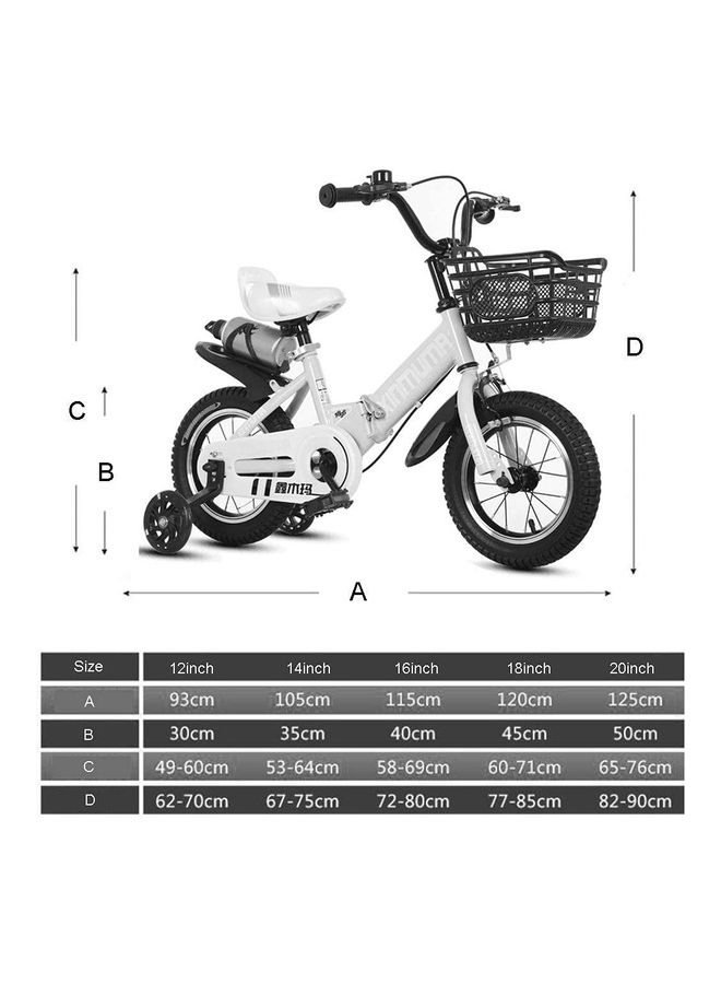 Bike With Hand Brake And Basket Pink 16inch