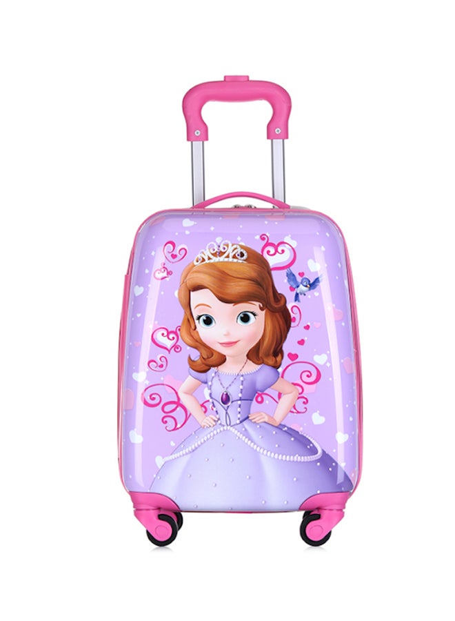 Travel Luggage School Trolley Bag Purple/Pink