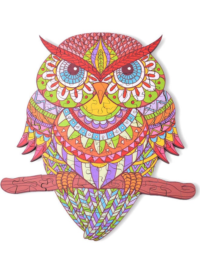 Owl Shape Wooden Jigsaw Puzzle