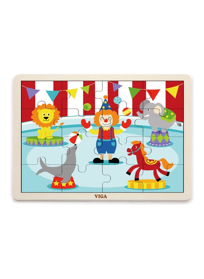 16-Piece Circus Wooden Puzzle