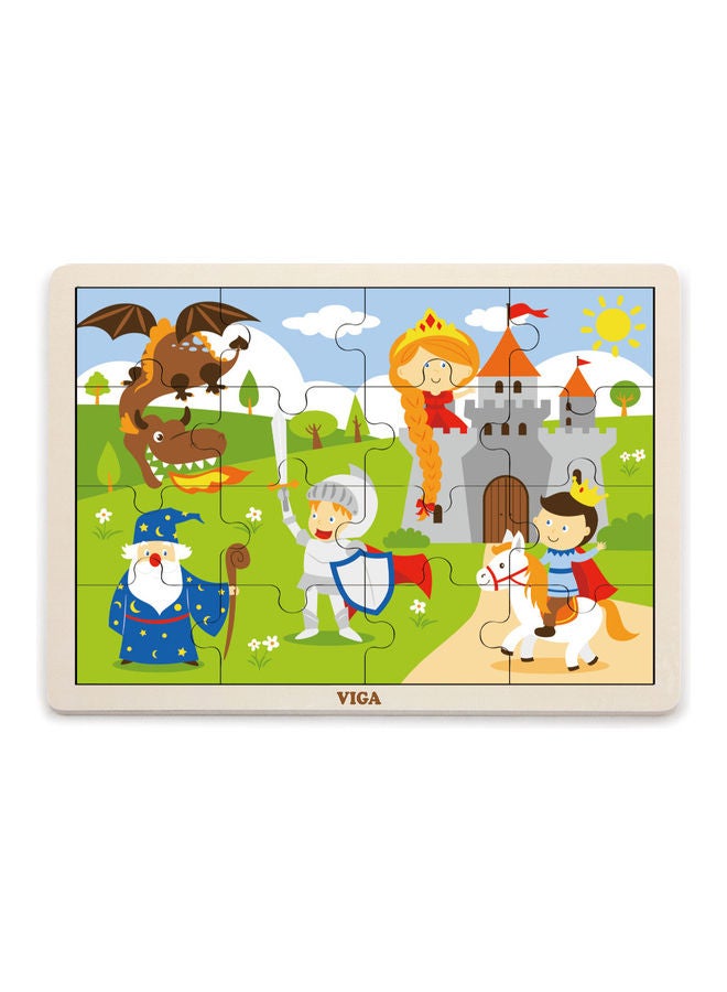 16-Piece Castle Wooden Jigsaw Puzzle