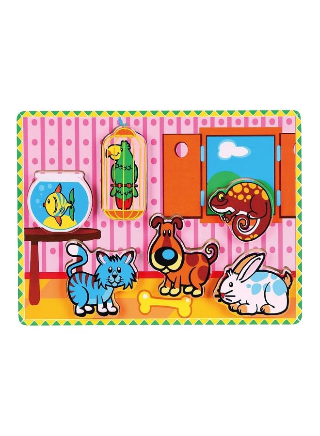 Extra Thick Wooden Pets Puzzle