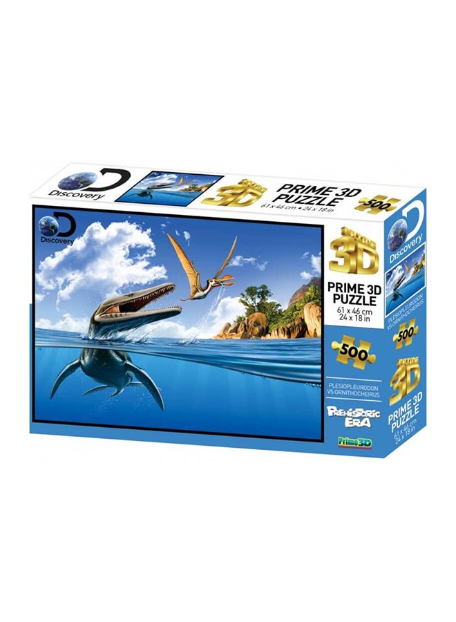Discovery - Plesiopleurodon versus Ornithocheirus 500pc Puzzle 61x46cm
