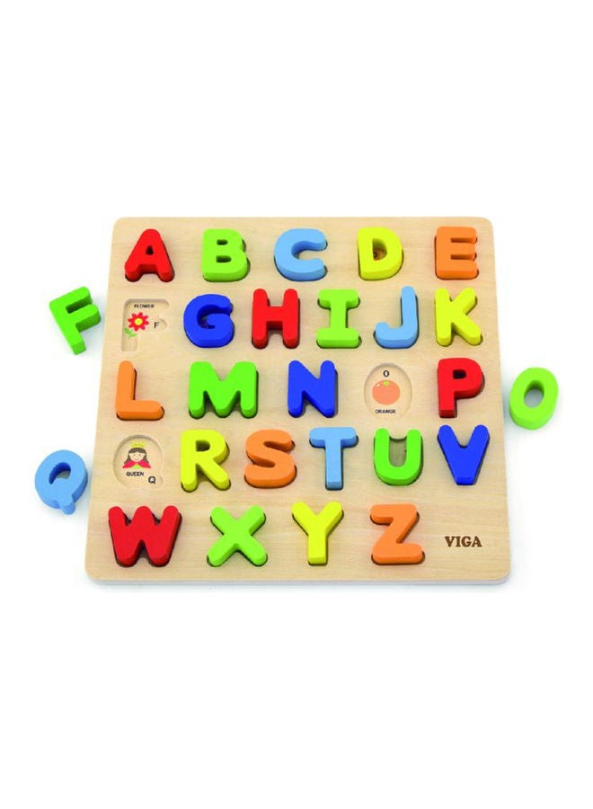 Alphabet Block Puzzle - Uppercase Letters 29.5 x 29.5 x 2cm