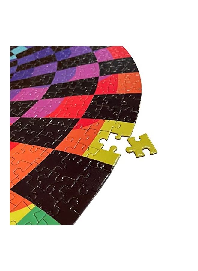 1000-Piece Psychedelic Round Puzzle Set