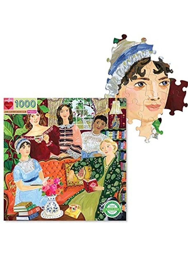 1000-Piece Love Jane Austen's Book Club Square Jigsaw Puzzles Set