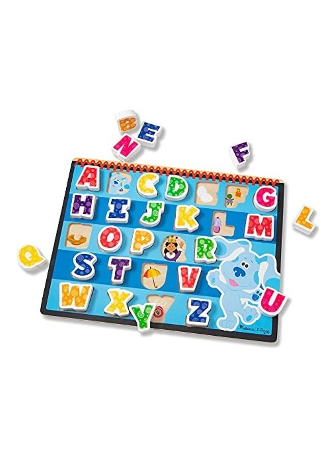 26-Piece Wooden Chunky Alphabet Puzzle Set