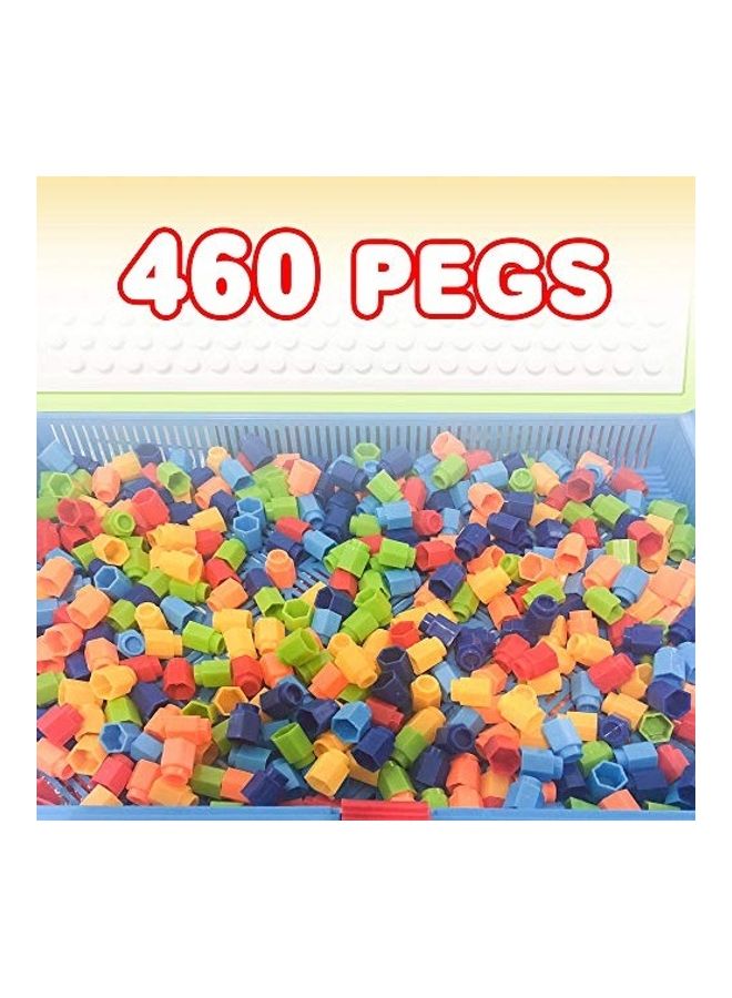10-Challenges Fun Brain Teaser With Mushroom Peg Puzzles Toy Set