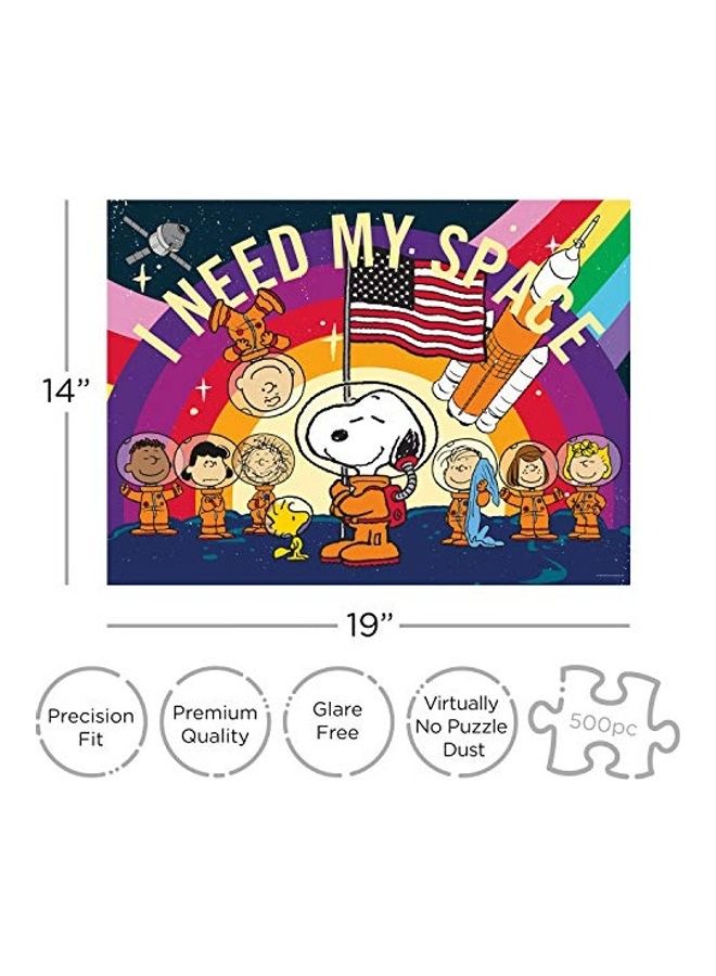 500-Piece Peanuts Snoopy In Space Jigsaw Puzzle Set