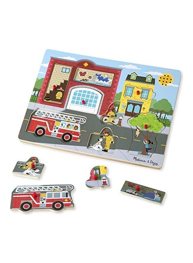 8-Piece Around The Fire Station Sound Puzzle 0.7x11.7x8.6inch