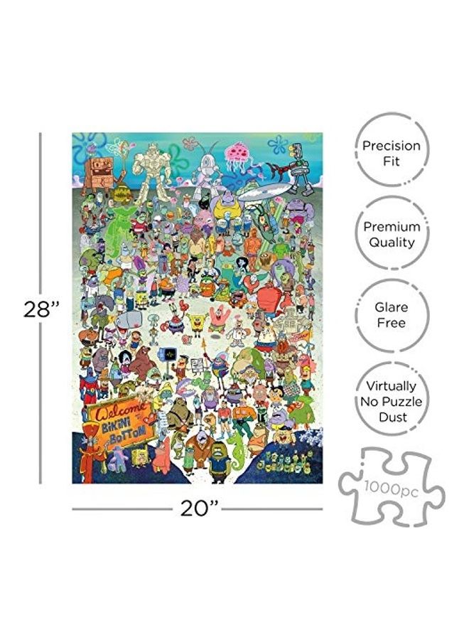 1000-Piece Spongebob Squarepants Jigsaw Puzzle Set