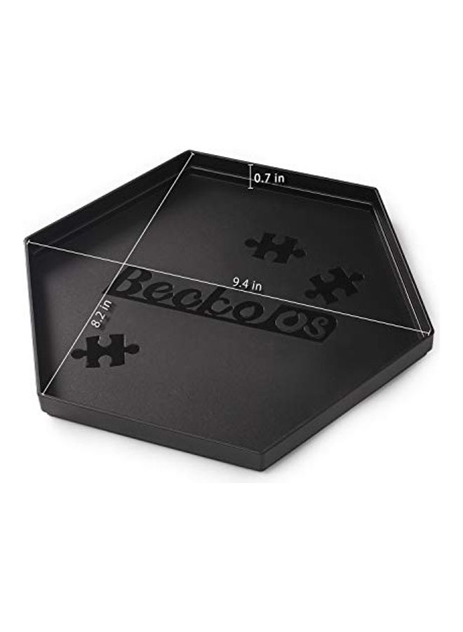8 Hexagonal Sorting Tray Stackable Jigsaw Puzzle Sorters with Lid Accessory for Up to 1500 Piece 9.4 x 8.2 x 0.7inch