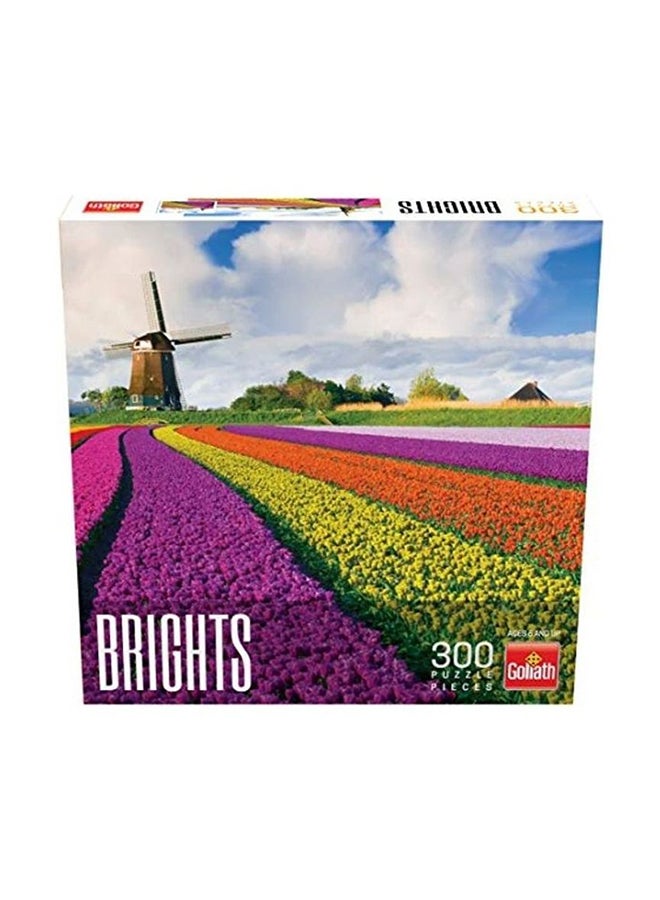 300-Piece Brights Puzzles, Tulips 1.5 X8 X8inch