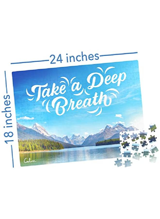 300Piece Calm Jigsaw Puzzle For Relaxation, Stress Relief, And Mood Elevation, For Adults And Kids Ages 8 And Up, Jasper Lake